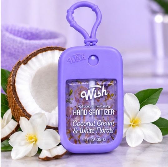 WISH Hydrating & Moisturizing Hand Sanitizer Spray 4pcs – 1.2 fl oz (35 mL)