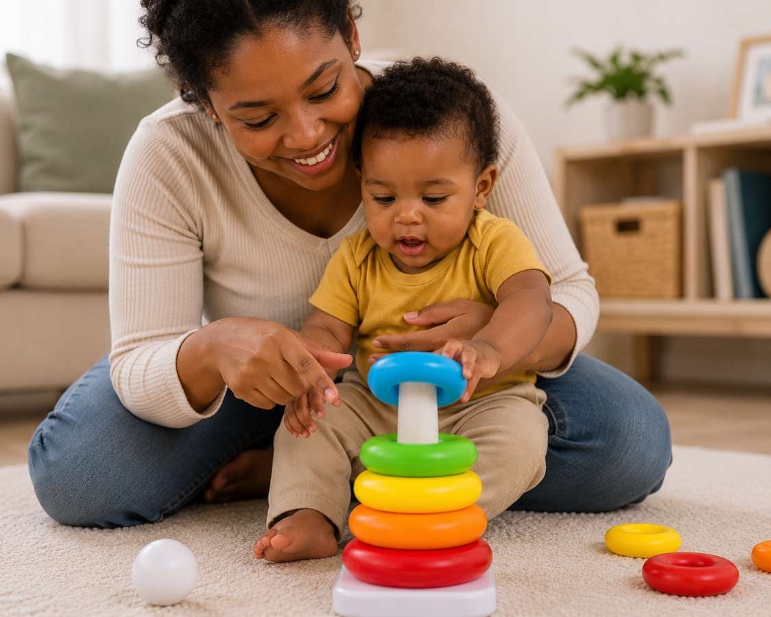 Tiibaby Stacking Circle – Early Educational Learning Stacker Toy for Babies