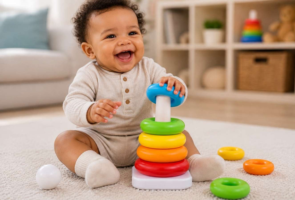 Tiibaby Stacking Circle – Early Educational Learning Stacker Toy for Babies